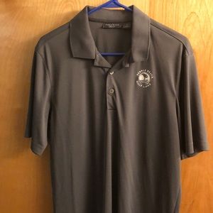 Gray Pebble Beach Golf Polo